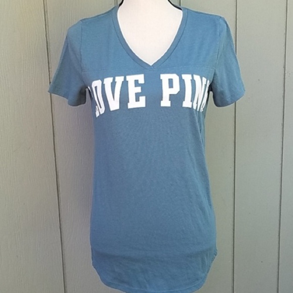 Victorias Secret Short Sleeve T-Shirt Blue - Picture 3 of 3